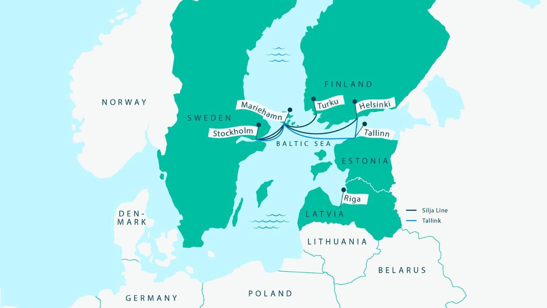  Tallink Silja Line Ferry - 2 Nights Return Cruise To Stockholm *